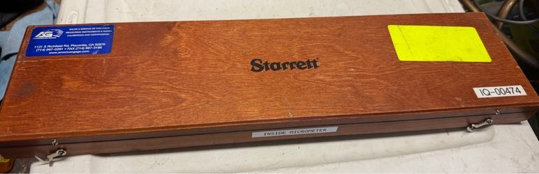 Starrett No. 823E 4-40” Inside Micrometers
