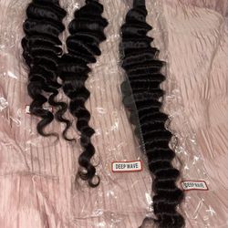 Deep Wave Human Hair Bundles 
