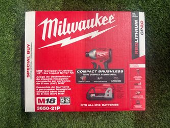 Milwaukee M18 Compact Brushless Impact Driver Kit