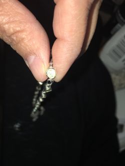 5 Karat Diamond Necklace Sterling Silver 