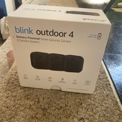 BLINK OUTDOOR 4th GEN (3 camera bundle) + BLINK video camera 