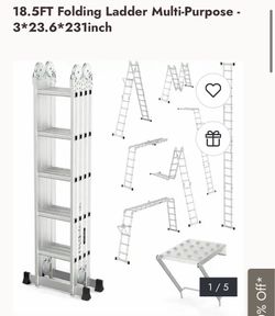 Ladder foldable