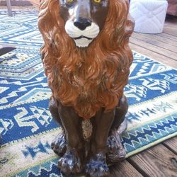 Hand Made Concrete Lion