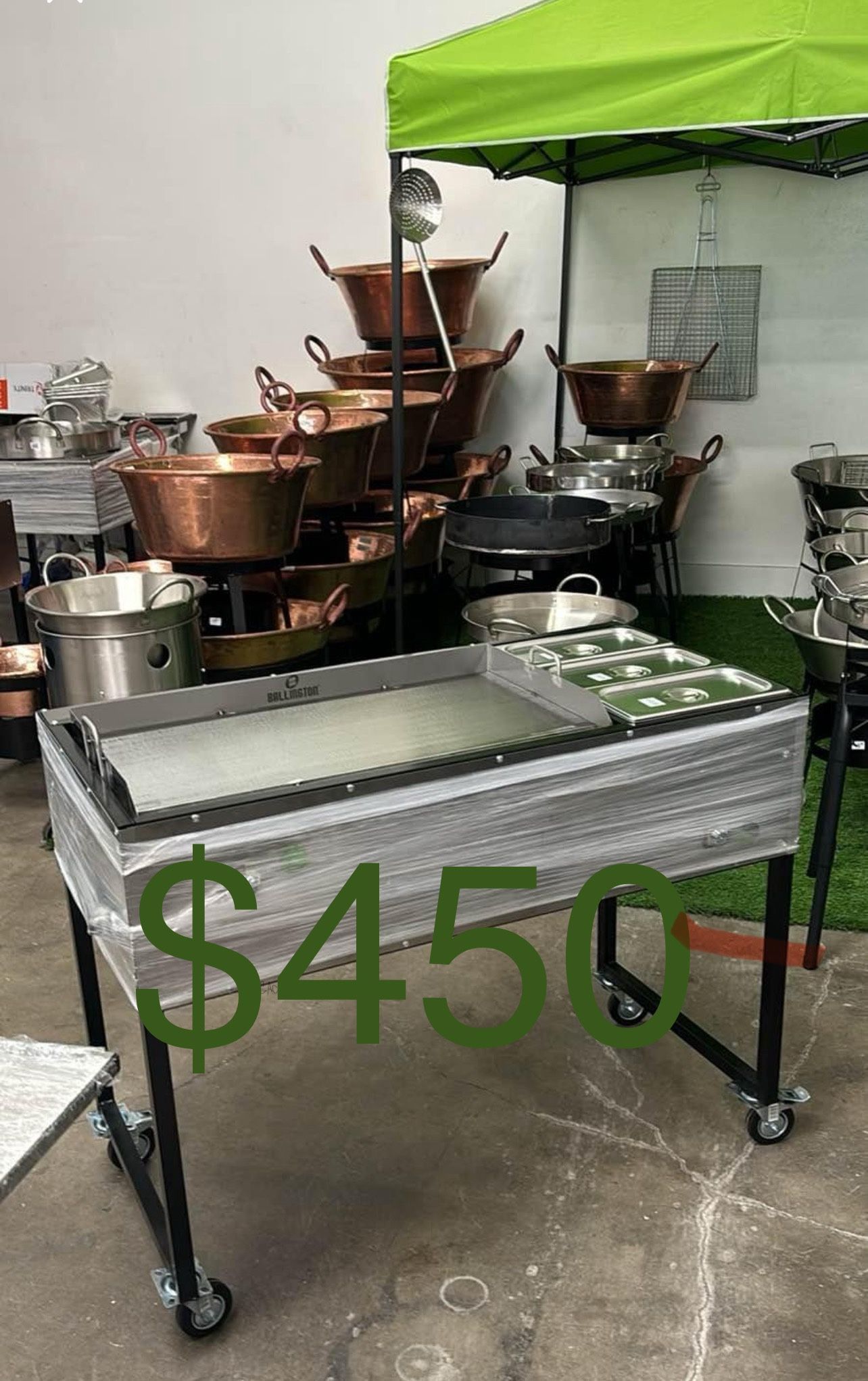 New Taco Cart/ New Griddles/ Planchas/ Parillas/ Vaporeras/ Taquizas