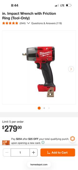 New milwaukee fuel  3/8 impact