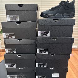 Jordan black Cat 4s   Men’s Size 8, And 12  