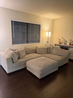 Beeston 3 Piece Corduroy Sectional