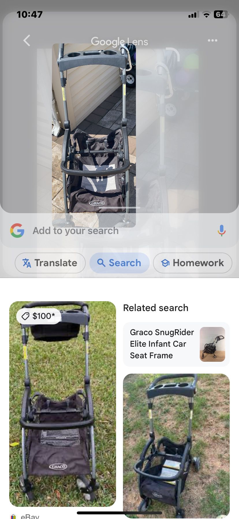 Graco Snug Rider Infant Stroller 