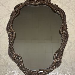Vintage Gold Framed Mirror 