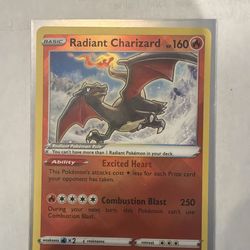 Radiant Charizard 020/159 Pokémon Card, Crown Zenith