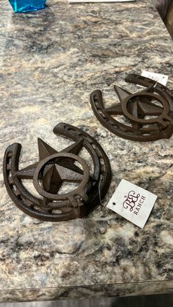 Horse shoe Metal star Wall Decor