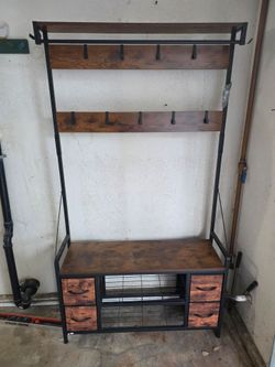 Coat/shoe rack - 71 in. Tall 40 in wide