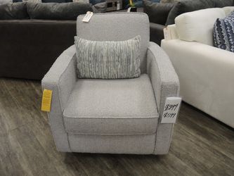 Fusion High Point Showroom Swivel Chair - Light Gray | Armchair
