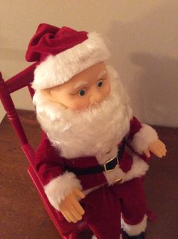 Rocking Santa 13" tall.