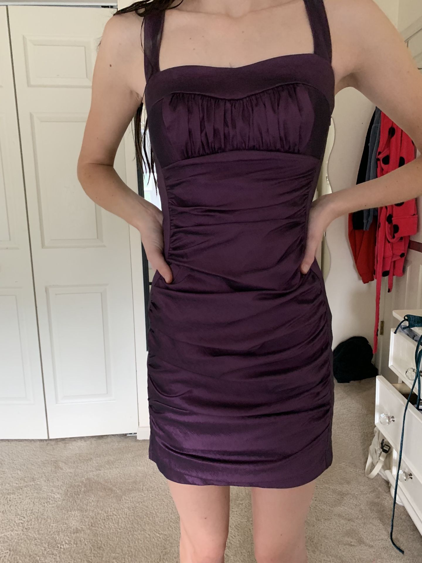 Purple homecoming dress