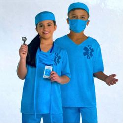 DOCTOR/NURSE 🧑🏻‍⚕️👩🏻‍⚕️ 5PC COSTUME SIZE CHILD LARGE (12-14) 🌟NWT🌟