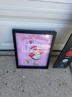 Strawberry shortcake frame and planets frame
