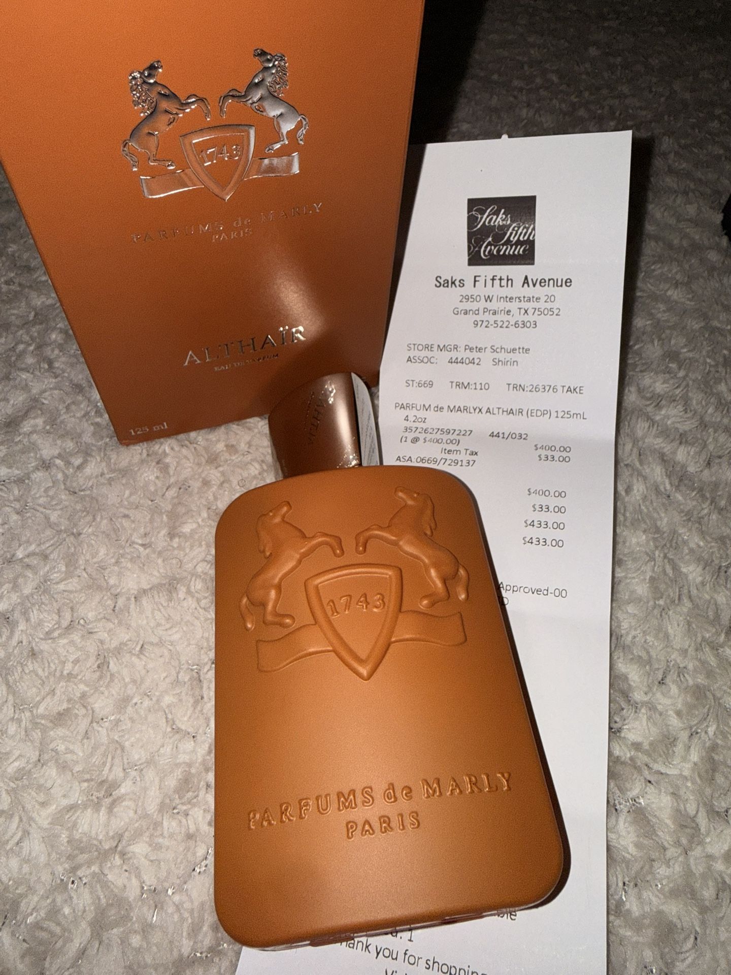 Parfum De Marly Althair 