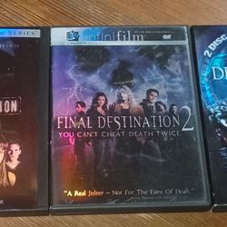 Final Destination Movie DVD Lot 1 Two And 3 Scary Action Ghost 