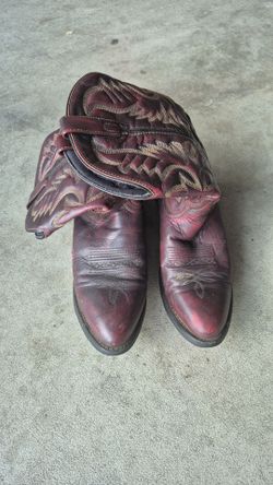 Leather Cowboy Western Boots