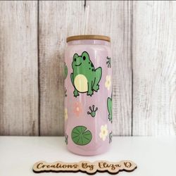 Frog 20oz can glass