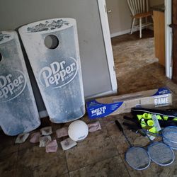 Cron Hole  And Back Netton   Valay Ball  With Net Brand Newl