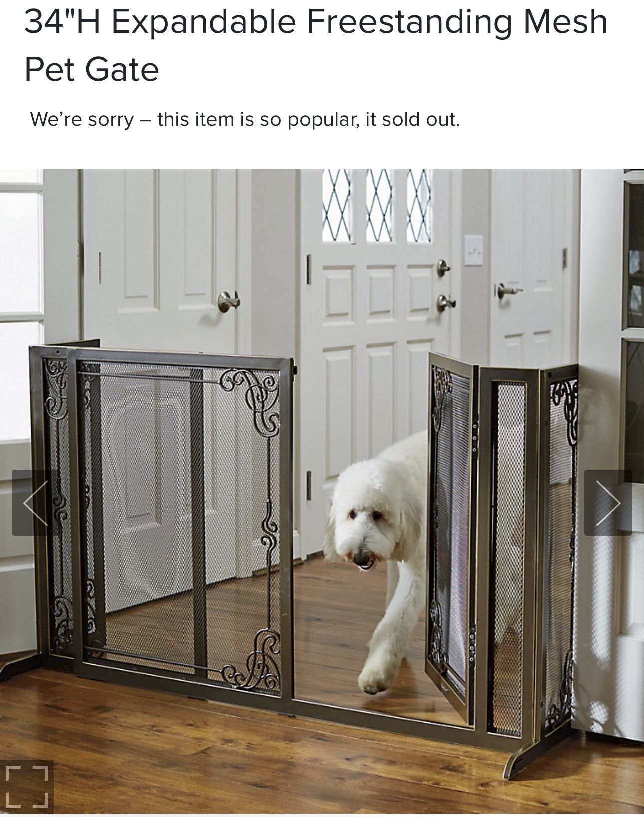 Frontgate Expandable Pet Gate