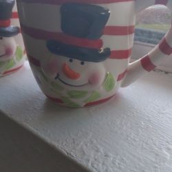 Snowman Mugs - Set Of 5