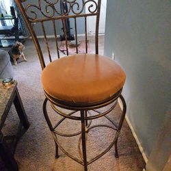 Wrought Iron Swivel Bar Stools 