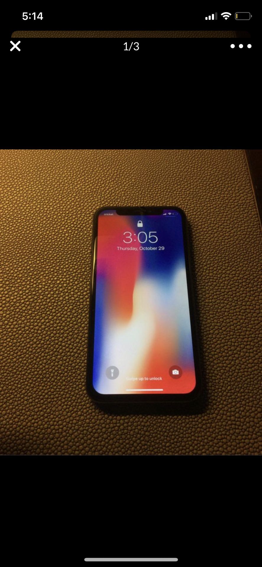 IPhone X 64Gb AT&T and Cricket