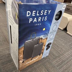 Delsey Paris 28" 20" Hard Shell Luggage SetHelium Edge 2-piece Hardside Set, New in Box