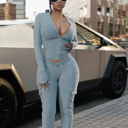 YAGI 2 Piece Set Denim 