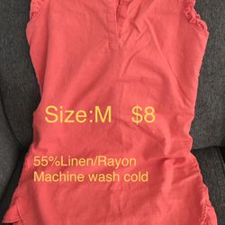 Summer Soft Linen Dress SizeM