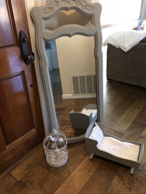 Drexel Heritage Mirror Chalk Painted Gray For In Emerald Hills Ca Offerup