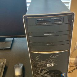 HP Desktop Computer System 22” Monitor Wireless Keyboard & Mouse