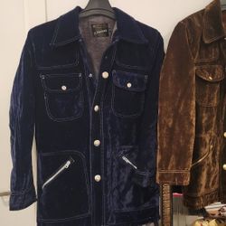 2 Vintage 70s Unisex Fleeced Lined Jackets 