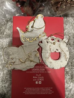 Lennox Christmas Ornaments Lennox Police Statue And Crystal Snowflakes