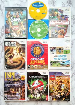 Nintendo Wii games Mario, Wii Sports and More READ DESCRIPTION