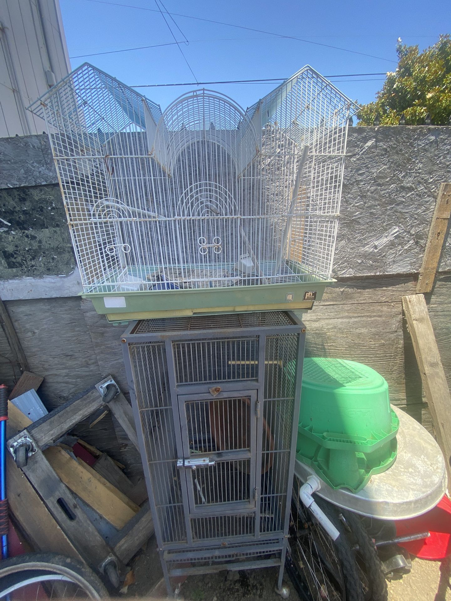 Bird Cages 1 Large 1 Small