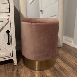 Velvet Storage Stool