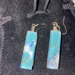 Turquoise And Silver Earrings 
