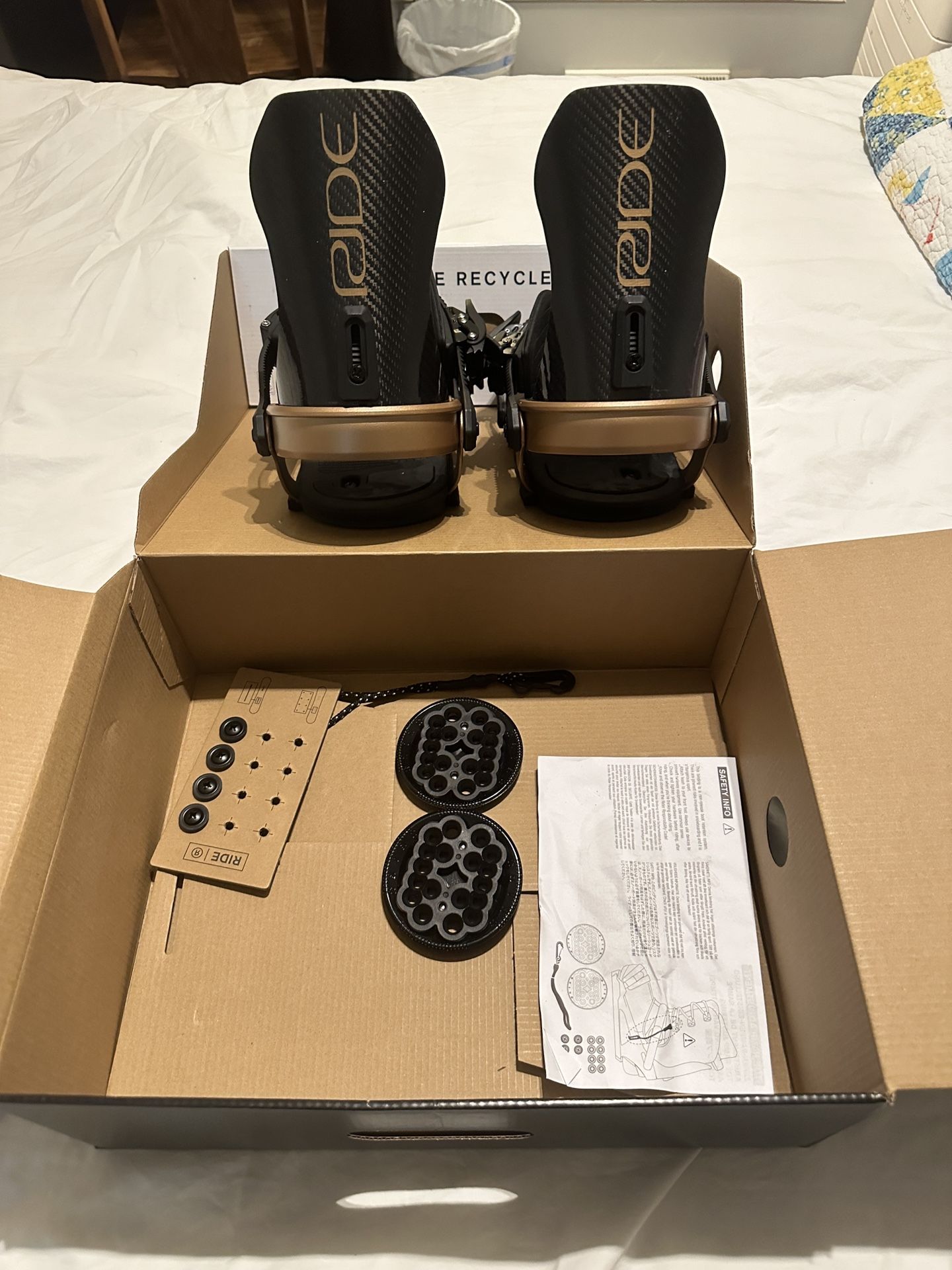 Ride A10 Snowboard Bindings Medium