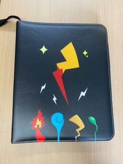 9-Pocket Card Binder Zipper Carrying Case For TCG Pokemon MTG Baseball