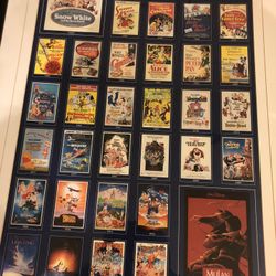 Disney 75th Anniversary Movies Poster Limited Edition Custom frame