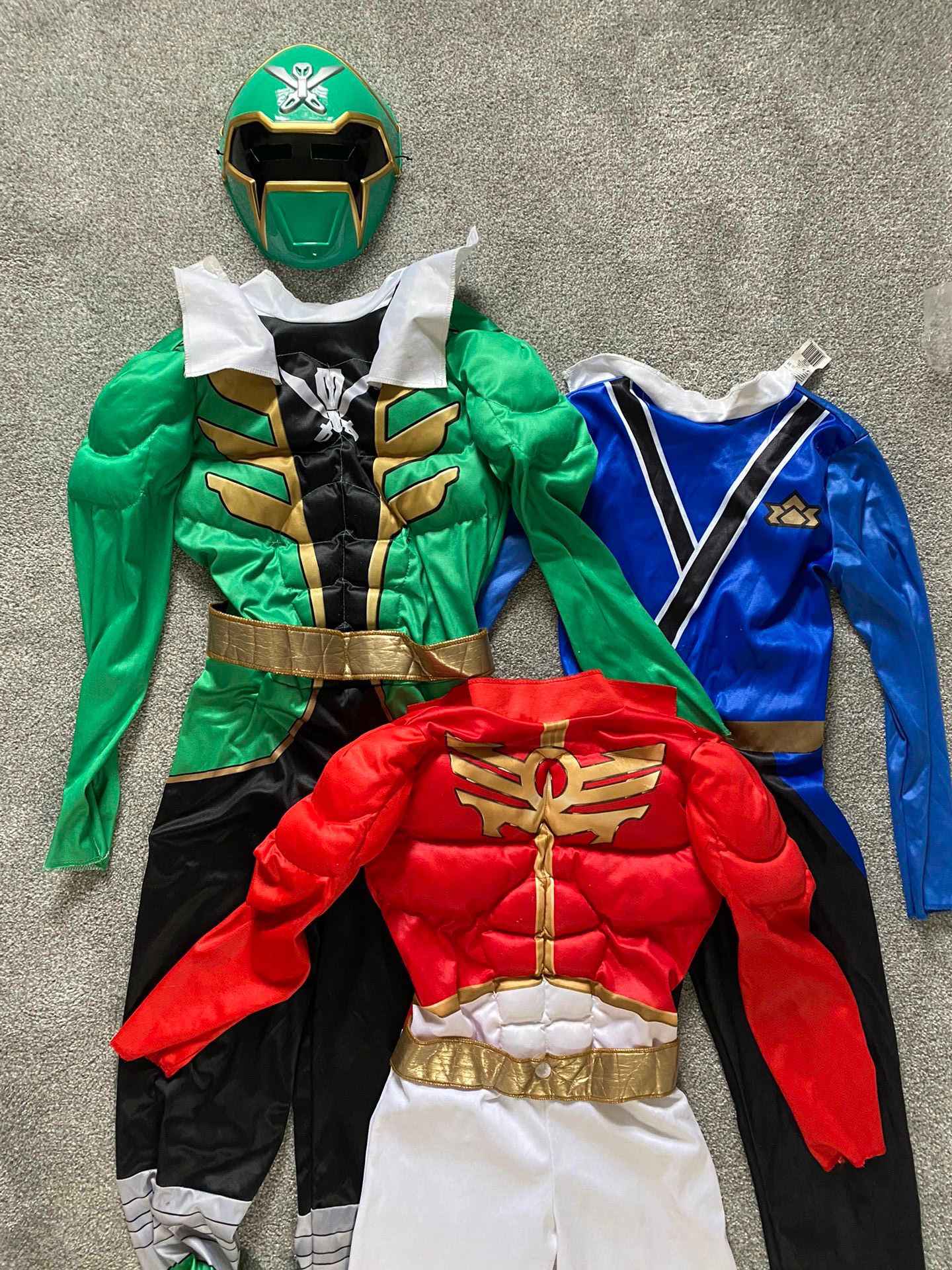 Power Rangers- Red, Blue, Green Halloween Costume Kids