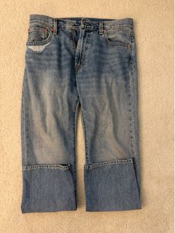 Levi's Premium Light Wash Straight Leg Jeans - Waist 32