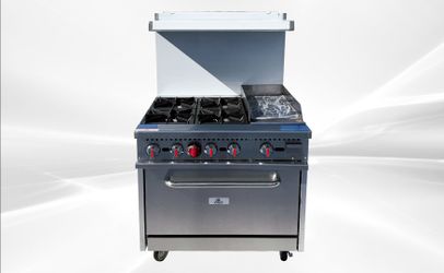 36 ins 4b12g NSF oven ranges with legs HFSO-36-G12