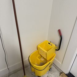 Mop Bucket with mop Stick