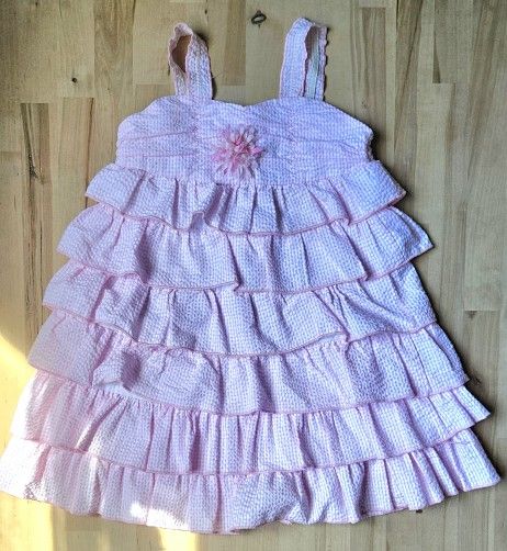 Toddler Dress, Sundress, Pink, Ruffled
