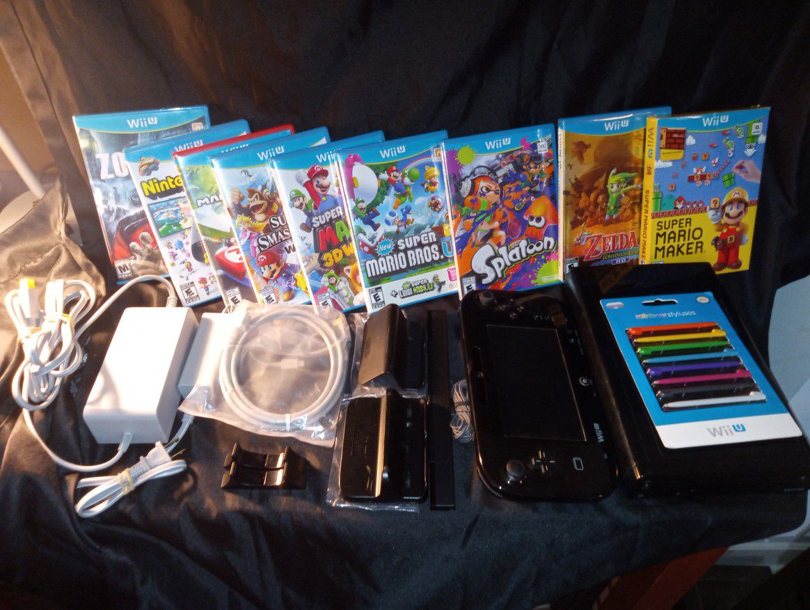 Nintendo Wii U Rare Complete Set Genuine All Deluxe Set Games
